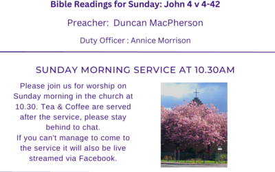 Sunday Service: 8th March 2026