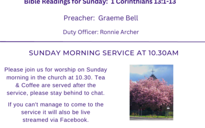 Sunday Service: 31 May 2026