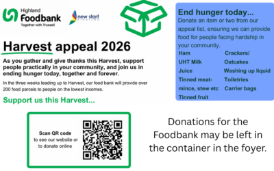 Highland Foodbank Harvest Appeal 2026